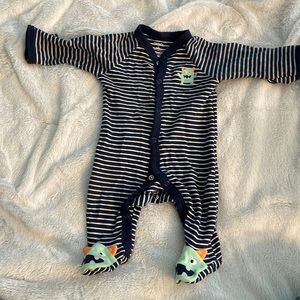 carter's newborn monster onesie.